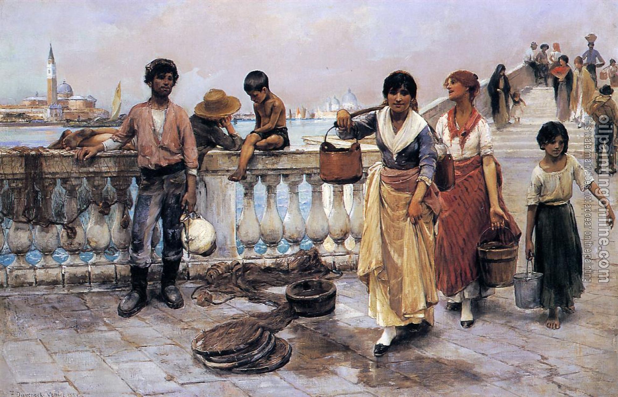 Frank Duveneck - Water Carriers Venice